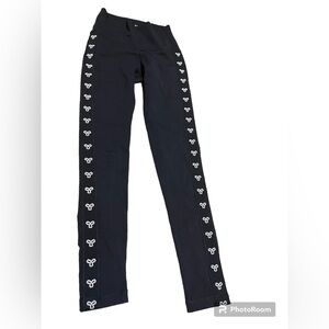 Aritzia TNA black legging with logo on the side size ca